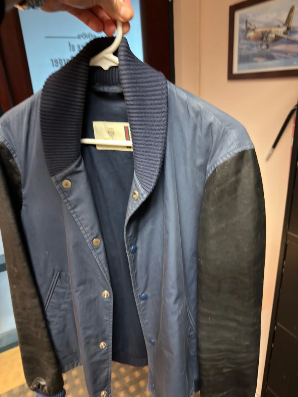 Authentic Gucci Bomber Jacket Leather